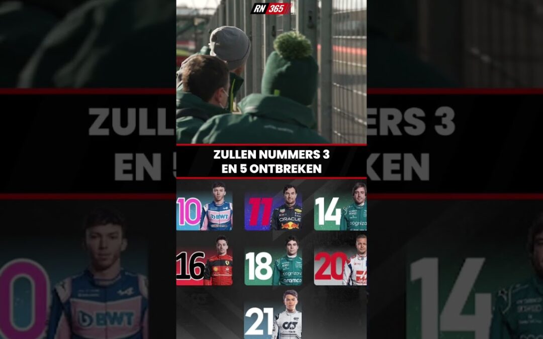 Met welke startnummers rijden alle F1-coureurs in 2023? #formule1 #F1 #shorts #short #shortvideo