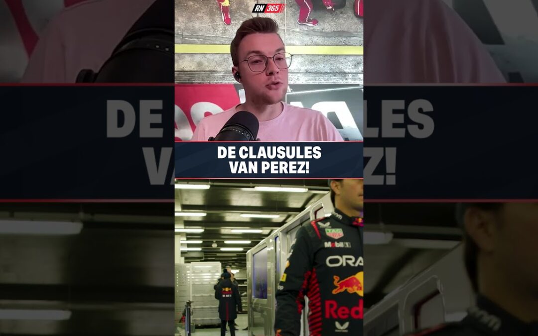 Hoe zit het met die CLAUSULES van Sergio Perez? #f1 #formule1 #redbullracing #shorts