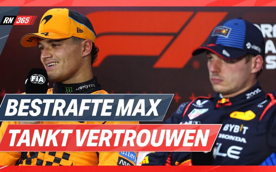 Bestrafte Verstappen Voelt Hete Adem Van Norris In Zijn Nek | F1-Update