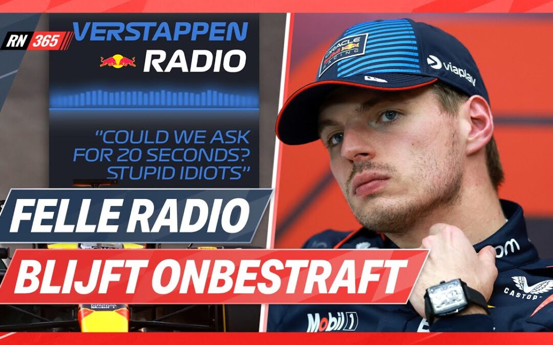 Felle Boordradio Verstappen Blijft Onbestraft, Perez Grootste F1-Brokkenpiloot | F1-Update