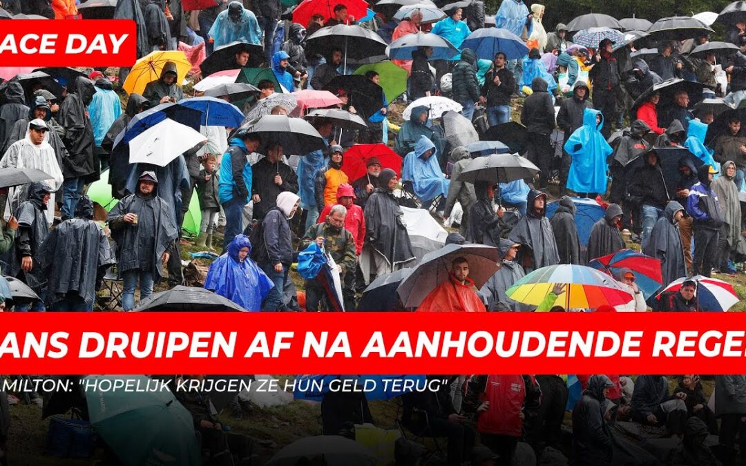 Fans verlaten Spa zonder race te hebben gezien, Hamilton: “Hopelijk krijgen ze hun geld terug”