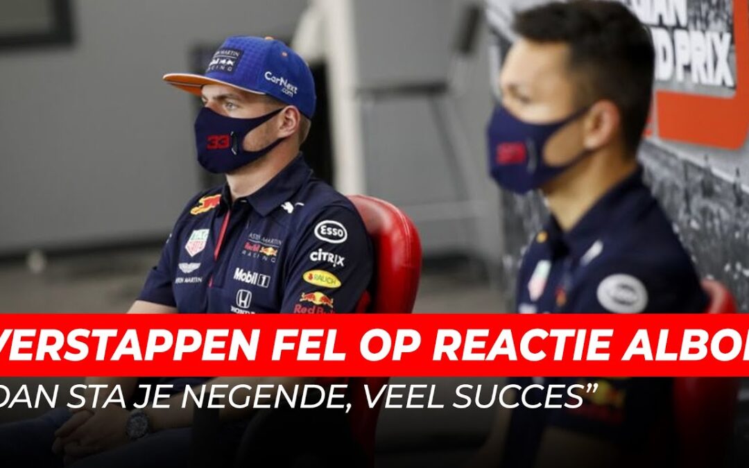 Max Verstappen fel op reactie Albon: “Dan sta je negende, veel succes” | GPFans Race Day #12