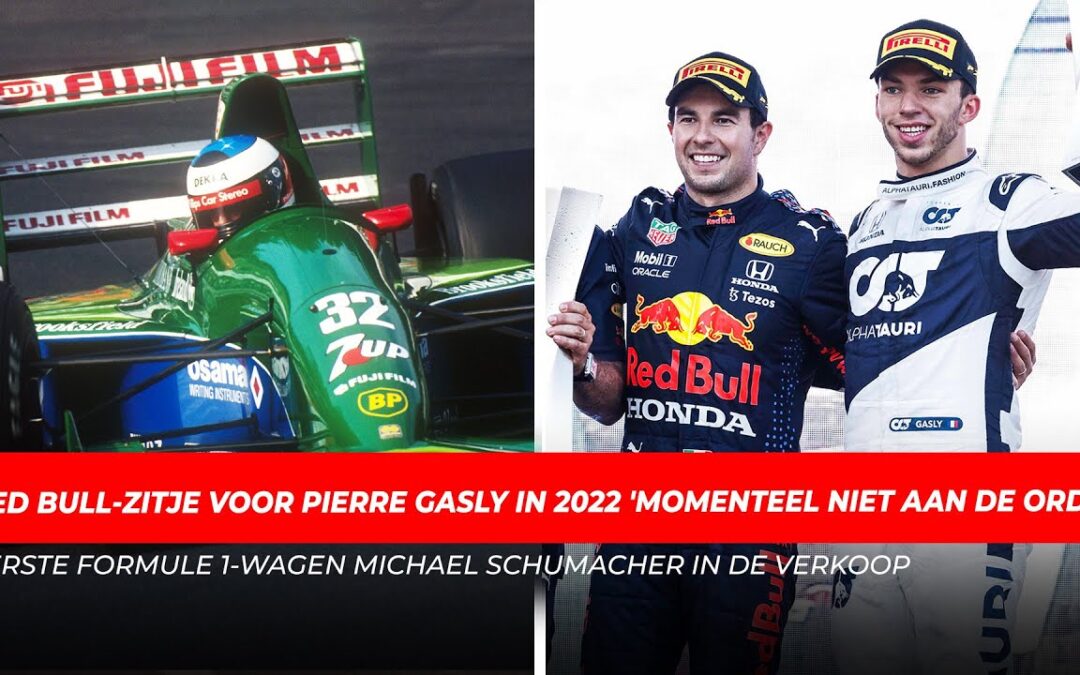 Red Bull-zitje voor Pierre Gasly  ‘momenteel niet aan de orde’, Jordan voor 1,44 miljoen te koop