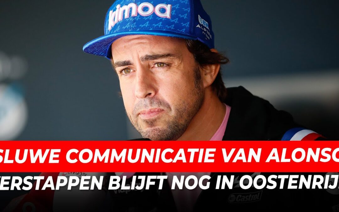 Sluwe communicatie van Alonso tijdens race voorkomt penalty, Verstappen blijft nog in Oostenrijk