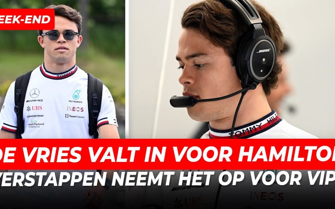 De Vries valt in voor Hamilton tijdens VT1, Verstappen neemt het op voor Vips | GPFans Week-end