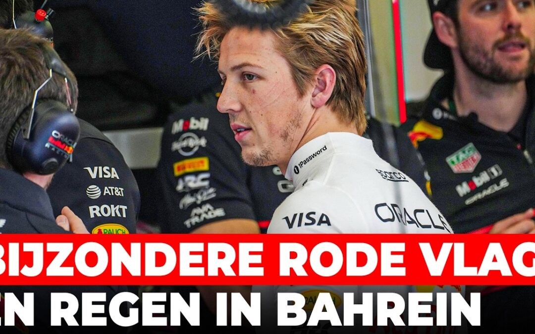 Bijzondere rode vlag en regen in Bahrein tijdens eerste testdag | GPFans News
