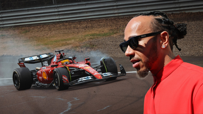 Nieuwe Ferrari van Hamilton hint tonen mogelijk Mercedes-trucje’
