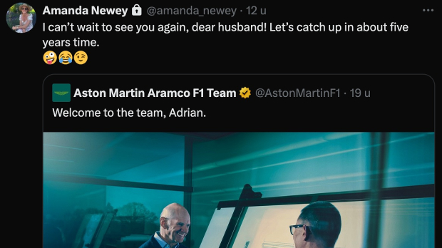 Amanda Newey neemt alvast ‘afscheid’ van Adrian: ‘Laten we over vijf jaar bijpraten’