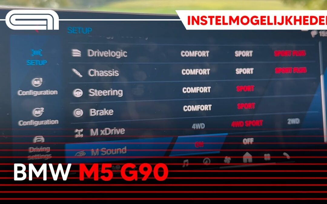Je nieuwe BMW M5 instellen doe je zo