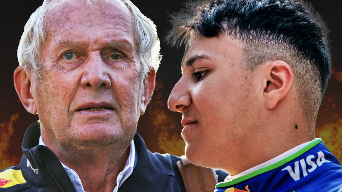 Horner over kritiek Marko op ‘huilende’ Hadjar: ‘Helmut verloor een oog tijdens de race’