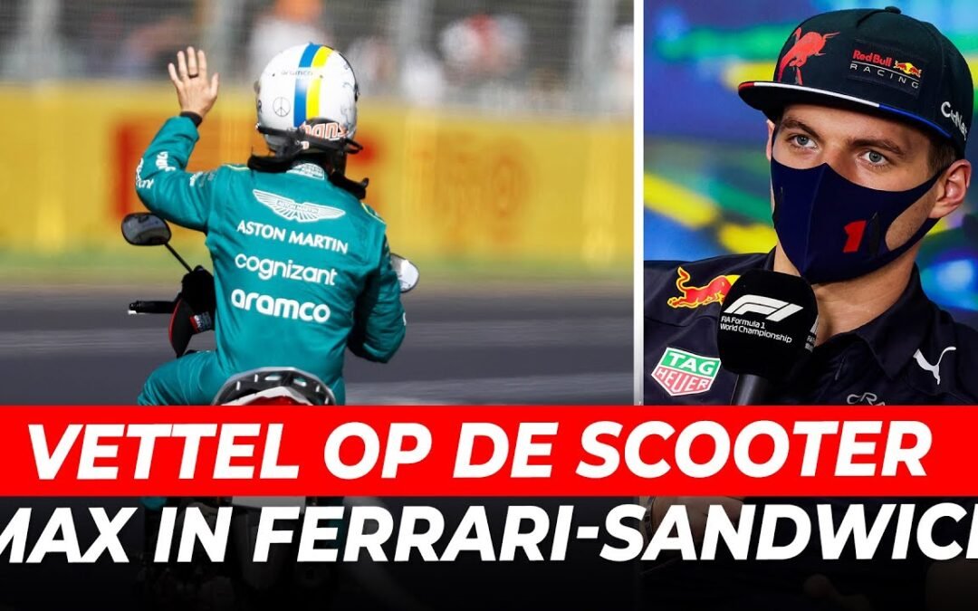FIA onderzoekt Vettel na ritje met scooter over Albert Park, Verstappen in Ferrari-sandwich