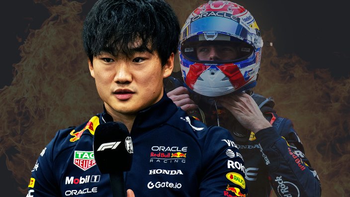 Verstappen wil geen mentor spelen voor Tsunoda: ‘Zal dat zelf moeten uitzoeken’